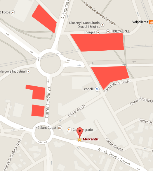 Mapa de l'aparcament